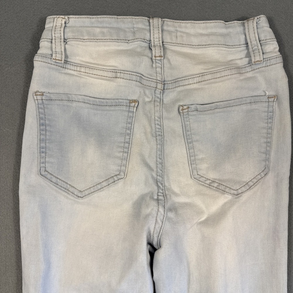 YMI Jeans Womens Size 3 / 26 Blue GIGI Fit BOHO Bell Bottom Flare Leg Raw Hem